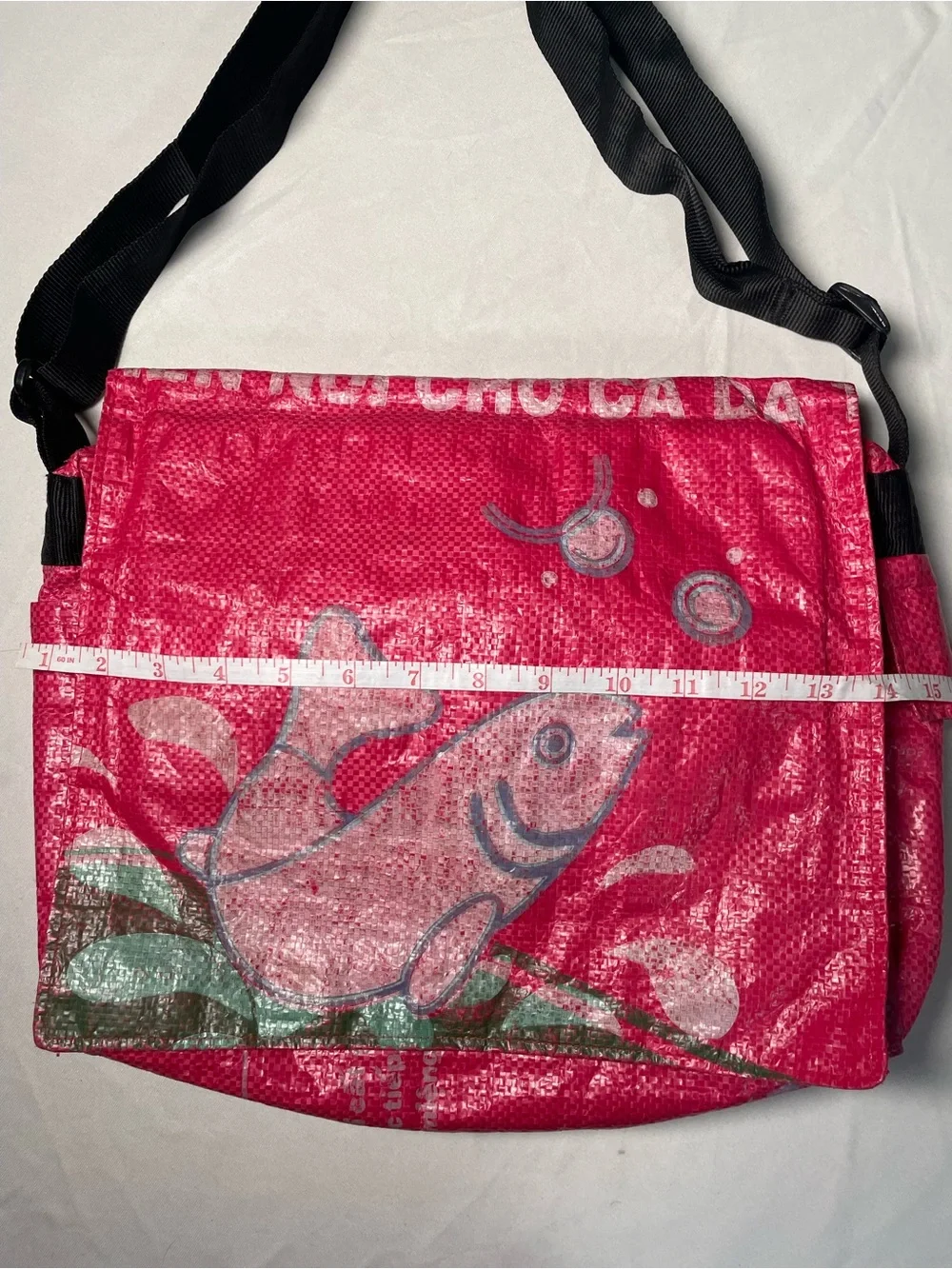 Fair Trade Recycled Deluxe Messenger Bags made in Cambodia from Gecko Traders